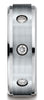 Benchmark-Cobaltchrome-8mm-Comfort-Fit-Satin-Centered-3-Stone-Diamond-Ring--0.24Ct.--Size-7--CF98486CC07