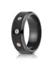 Benchmark-Blackened-Cobaltchrome-8mm-Comfort-Fit-Satin-Centered-3-Stone-Diamond-Ring--0.24Ct.--Size-6--CF98660BKCC06