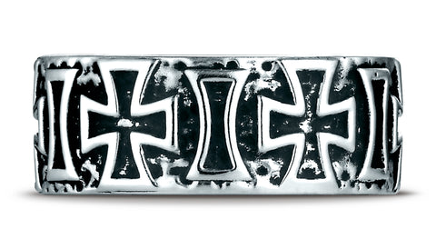 Benchmark-Cobaltchrome-9-mm-Comfort-Fit-Maltese-Cross-Design-Wedding-Band-Ring--Size-6.5--CF99450CC06.5