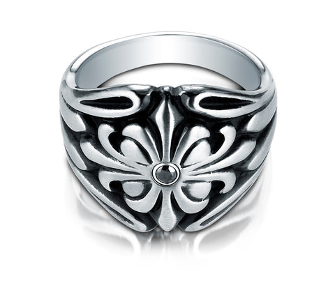 Benchmark Cobaltchrome 9mm Fancy Black Diamond Comfort-Fit Wedding Band Ring (0.06 cttw), (Sizes 6 - 14)