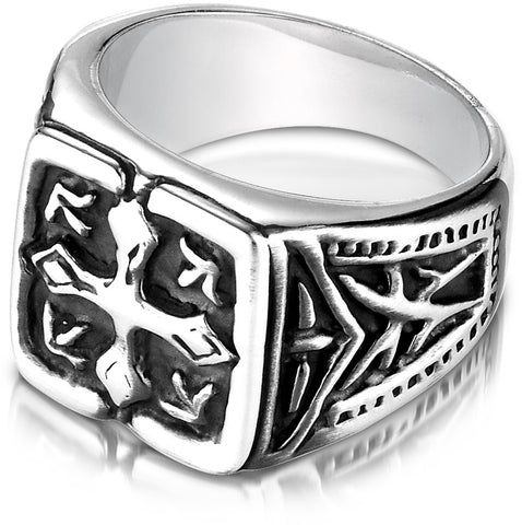 Benchmark Cobaltchrome 9mm Fancy Blackened Comfort-Fit Wedding Band Ring, (Sizes 6 - 14)