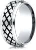 Benchmark-Cobaltchrome-9-mm-Comfort-Fit-Blackened-Cross-Hatch-Wedding-Band-Ring--Size-6--CF99460CC06