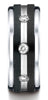 Benchmark-Cobaltchrome-9-mm-Comfort-Fit-Diamond-Wedding-Band-with-Double-Graphite-Inlay--0.20-cttw--Sz-7--CF995623CC07