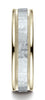 Benchmark-14K-Two-Toned-Gold-6mm-Comfort-Fit-Hammered-Finished-with-Milgrain-Carved-Design-Band--Sz-6.5--CF15630814KWY06.5