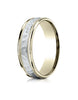 Benchmark-14K-Two-Toned-Gold-6mm-Comfort-Fit-Hammered-Finished-with-Milgrain-Carved-Design-Band--Size-6--CF15630814KWY06