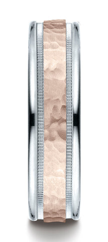 Benchmark-14k-Two-Toned-Gold-6mm-Comfort-Fit-Hammer-Finish-Design-Band--Size-6.5--CF21630814KRW06.5