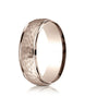 Benchmark-14k-Rose-Gold-Comfort-Fit-7mm-High-Polish-Edge-Hammered-Center-Design-Band--Size-6--CF15730314KR06
