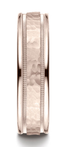 Benchmark-14K-Rose-Gold-6mm-Comfort-Fit-High-Polished-Squared-Edge-Carved-Design-Wedding-Band--Size-6.5--CF15630914KR06.5