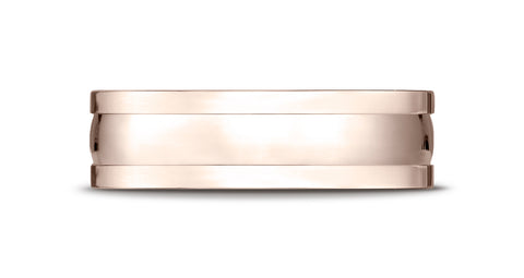Benchmark-14K-Rose-Gold-6mm-Comfort-Fit-High-Polished-Squared-Edge-Carved-Design-Wedding-Ring--Size-4.25--CFSE7620014KR04.25