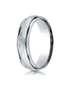 Benchmark-14K-White-Gold-6mm-Comfort-Fit-Swirl-Finished-Carved-Design-Wedding-Band-Ring--Size-6--CF15607014KW06