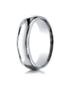 Benchmark-14K-White-Gold-6mm-Comfort-Fit-High-Polished-Carved-Design-Wedding-Band-Ring--Size-6--CF1560814KW06