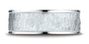 Benchmark-14K-White-Gold-Comfort-Fit-8-mm-High-Polish-Edge-Hammered-Center-Design-Wedding-Band--Size-6.25--CF15830314KW06.25