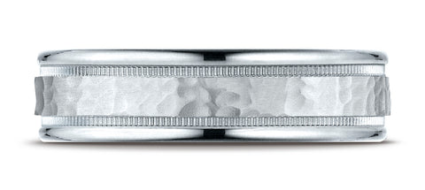 Benchmark-Platinum-6mm-Comfort-Fit-High-Polished-Squared-Edge-Carved-Design-Wedding-Band-Ring--Size-6.25--CF156309PT06.25
