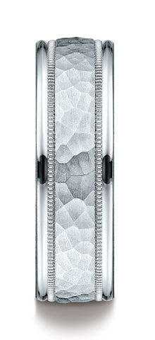 Benchmark-14k-White-Gold-7mm-Comfort-Fit-High-Polished-Squared-Edge-Carved-Design-Band--Size-6.5--CF15730914KW06.5