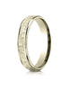 Benchmark-14k-Yellow-Gold-Comfort-Fit-4mm-High-Polish-Edge-Hammered-Center-Design-Band--Size-6--CF15430314KY06