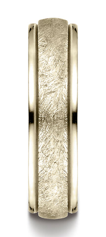 Benchmark-14K-Yellow-Gold-6mm-Comfort-Fit-Swirl-Finished-Carved-Design-Wedding-Band-Ring--Size-6.5--CF15607014KY06.5
