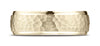 Benchmark-14k-Yellow-Gold-Comfort-Fit-7mm-High-Polish-Edge-Hammered-Center-Design-Band--Size-6.25--CF15730314KY06.25
