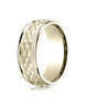 Benchmark-14K-Yellow-Gold-8mm-Comfort-Fit-Round-Edge-Cross-Hatch-Patterned-Wedding-Band-Ring--Size-6--CF15804014KY06