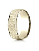 Benchmark-10k-Yellow-Gold-Comfort-Fit-8mm-High-Polish-Edge-Hammered-Center-Design-Band--Size-6--CF15830310KY06