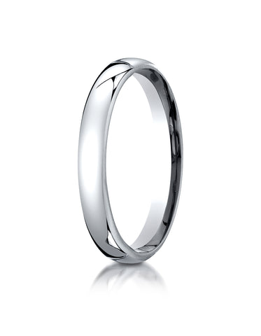 Benchmark Palladium 3.5mm European Comfort-Fit Wedding Band Ring (Sizes 4 - 14 )