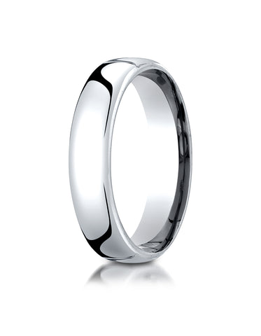 Benchmark Platinum 5.5mm European Comfort-Fit Wedding Band Ring (Sizes 4 - 14 )