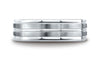 Benchmark-14K-White-Gold-7mm-Comfort-Fit-Satin-Finished-Center-Cut-Four-Sided-Carved-Design-Band--Size-4.25--EURECF5718014KW04.25