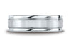 Benchmark-14K-White-Gold-7mm-Comfort-Fit-Satin-Finished-w/-Milgrain-Four-Sided-Carved-Design-Band--Sz-4.25--EURECF7701S14KW04.25