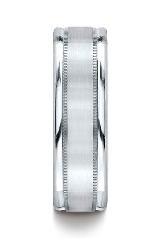 Benchmark-14K-White-Gold-7mm-Comfort-Fit-Satin-Finished-w/-Milgrain-Four-Sided-Carved-Design-Band--4.5--EURECF7701S14KW04.5
