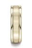 Benchmark-14K-Yellow-Gold-7mm-Comfort-Fit-Satin-Finish-w/-Milgrain-Four-Sided-Carved-Design-Band-Size4.5--EURECF7701S14KY04.5