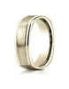 Benchmark-14K-Yellow-Gold-7mm-Comfort-Fit-Satin-Finished-Four-Sided-Carved-Design-Wedding-Band--Size-4--EURECF7702S14KY04