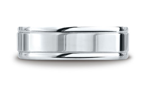 Benchmark-14K-White-Gold-7mm-Comfort-Fit-High-Polished-Four-Sided-Carved-Design-Wedding-Ring--Size-4.25--EURECF7720014KW04.25