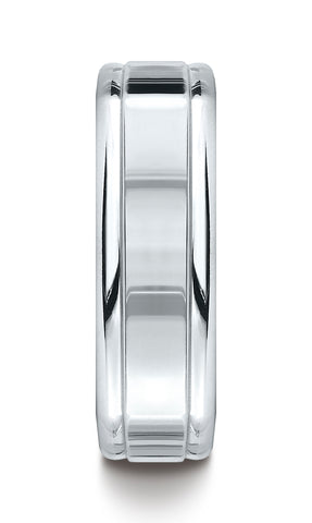 Benchmark-14K-White-Gold-7mm-Comfort-Fit-High-Polished-Four-Sided-Carved-Design-Wedding-Band--Size-4.5--EURECF7720014KW04.5