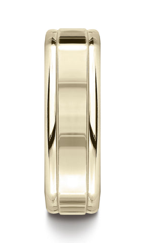 Benchmark-14K-Yellow-Gold-7mm-Comfort-Fit-High-Polished-Four-Sided-Carved-Design-Wedding-Band--Size-4.5--EURECF7720014KY04.5