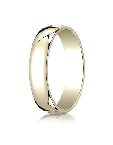 Benchmark 14K Yellow Gold 5mm Low Dome Light Wedding Band Ring (Sizes 4 - 15 )