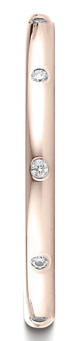 Benchmark-14K-Rose-Gold-2mm-Comfort-Fit-Burnish-Set-10-Stone-Diamond-Eternity-Wedding-Band--.10Ct--4.5--LCF120D14KR04.5