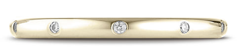 Benchmark-14K-Yellow-Gold-2mm-Comfort-Fit-Burnish-Set-10-Stone-Diamond-Eternity-Wedding-Band--.10Ct--4.25--LCF120D14KY04.25
