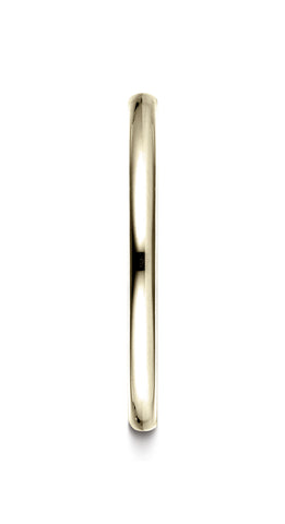 Benchmark-14K-Yellow-Gold-2mm-Slightly-Domed-Standard-Comfort-Fit-Wedding-Band-Ring--Size-4.5--LCF12014KY04.5