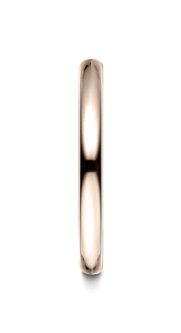 Benchmark-14K-Rose-Gold-2.5mm-Slightly-Domed-Standard-Comfort-Fit-Wedding-Band-Ring--Size-4.5--LCF12514KR04.5