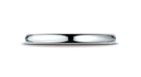 Benchmark-14K-White-Gold-2.5mm-Slightly-Domed-Standard-Comfort-Fit-Wedding-Band-Ring--Size-4.25--LCF12514KW04.25