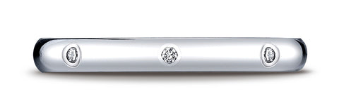 Benchmark-Platinum-3mm-Comfort-Fit-Burnish-Set-8-Stone-Diamond-Eternity-Wedding-Ring--.16Ct--Size-4.25--LCF130DPT04.25