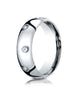 Benchmark-18K-White-Gold-6mm-Comfort-Fit-Burnish-Set-8-Stone-Diamond-Eternity-Wedding-Band--.32Ct.--Sz-4--LCF160D18KW04