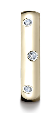 Benchmark-18K-Yellow-Gold-6mm-Comfort-Fit-Burnish-Set-8-Stone-Diamond-Eternity-Band--.32Ct.--Size-4.5--LCF160D18KY04.5