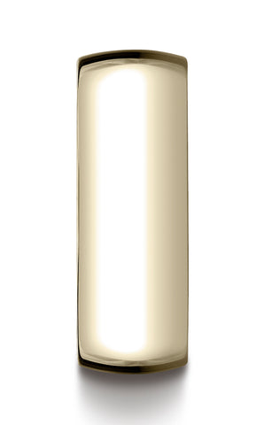 Benchmark-10K-Yellow-Gold-8mm-Slightly-Domed-Standard-Comfort-Fit-Wedding-Band-Ring--Size-4.5--LCF18010KY04.5