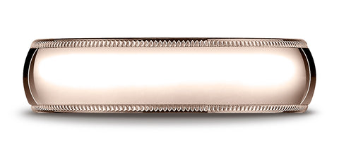 Benchmark-14K-Rose-Gold-6mm-Slightly-Domed-Standard-Comfort-Fit-Wedding-Band-Ring-with-Milgrain--Size-4.25--LCF36014KR04.25
