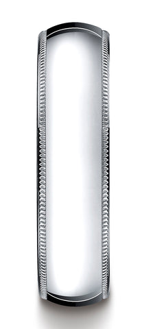 Benchmark-Palladium-6mm-Slightly-Domed-Standard-Comfort-Fit-Wedding-Band-Ring-with-Milgrain--Size-4.5--LCF360PD04.5