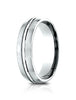 Benchmark-14k-White-Gold-6.5mm-Comfort-Fit-Satin-Finished--Center-Cut-Carved-Design-Band--Size-4--LCF56541114KW04