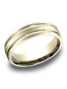 Benchmark-14K-Yellow-Gold-6.5mm-Comfort-Fit-Satin-Finished-with-Center-Grooves-Carved-Dsgn-Band--Size-4.25--LCF56544414KY04.25