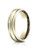 Benchmark-14K-Yellow-Gold-6.5mm-Comfort-Fit-Satin-Finished-with-Center-Grooves-Carved-Dsgn-Band--Size-4--LCF56544414KY04