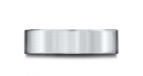 Benchmark-14k-White-Gold-6.5mm-Comfort-Fit-Satin-Finished-Carved-Design-Band--Size-4.5--LCF66542014KW04.5
