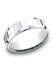 Benchmark-14k-White-Gold-6.5mm-Comfort-Fit-High-Polished-Carved-Design-Band--Size-4.25--LCF66542614KW04.25